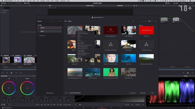 Как перенести проект DaVinci Resolve на другой компьютер смотреть онлайн