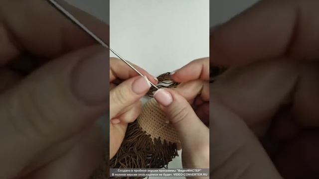 Как оформить волосы вязаной кукле смотреть онлайн