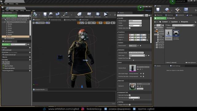 ОБЗОР МОДУЛЬНОГО ПЕРСОНАЖА UNREAL ENGINE 4 смотреть онлайн