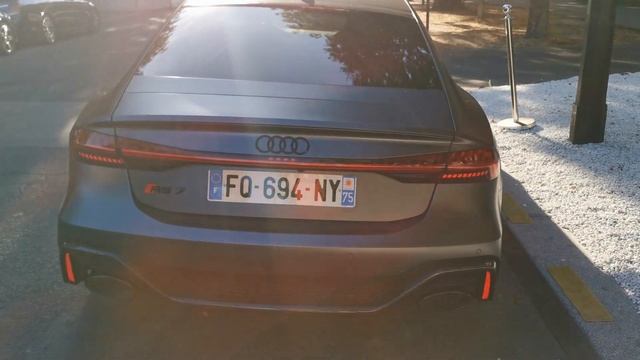 top new 2020 grey mat audi RS7 sportback c8 in PAris France смотреть онлайн