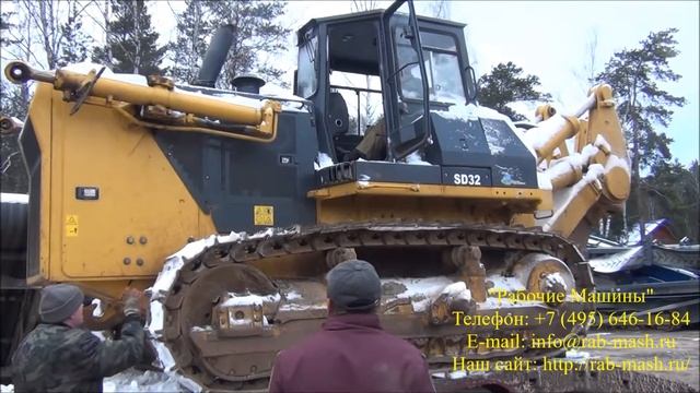 [23.11.17] Разгрузка бульдозера SHANTUI SD 32, 2014, 3192 м/ч смотреть онлайн