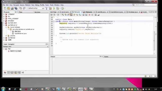 membangun aplikasi client server di java смотреть онлайн