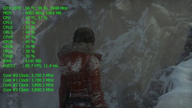 Rise of the Tomb Raider dx12 - GTX 1070 & Xeon 1241 v3 [FPS Test] смотреть онлайн