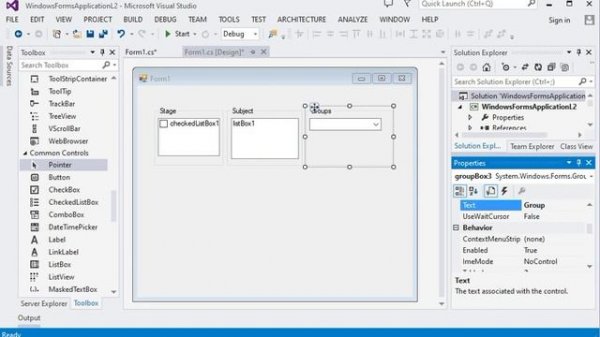 Visual C# Application ComboBox, CheckBox, CheckedListBox, Listbox  Part 2