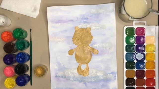 Медвежонок Трям, Здравствуйте! Как нарисовать героя из мультика? Гуашь и акварель. смотреть онлайн