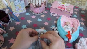 собираемся на прогулку с мини реборном/ обзор на коляску для мини Реборна ?