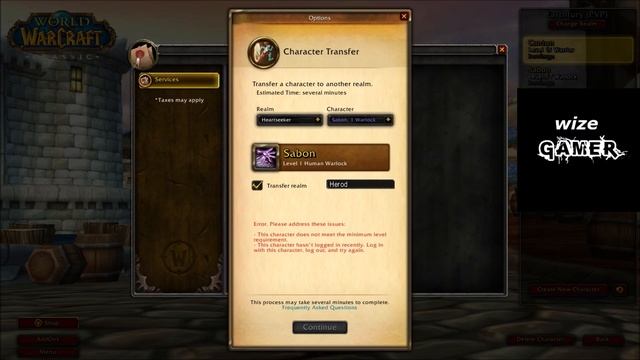 Classic WoW... Paid Character Transfers Is Here !! Lets Check It Out. смотреть онлайн