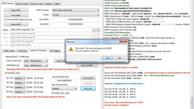 easy jtag warning health report is very bad emmc error fix смотреть онлайн