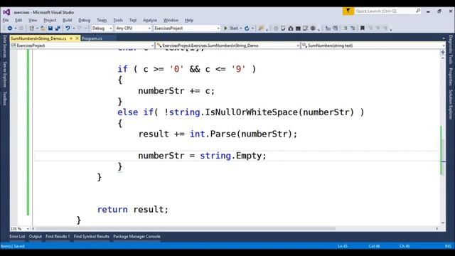 string sum numbers in c# смотреть онлайн