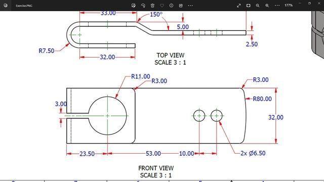 Autodesk Inventor sheet metal 2023 Exercise 21,Contour flange, Cut, Corner round смотреть онлайн