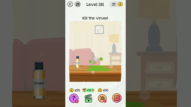 Braindom Level 281 Kill the Virus. смотреть онлайн
