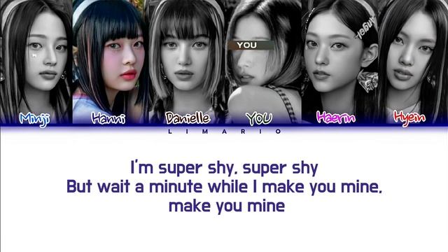 [Karaoke] NewJeans 'SUPER SHY' (You As A Member) (Color Coded Lyrics)