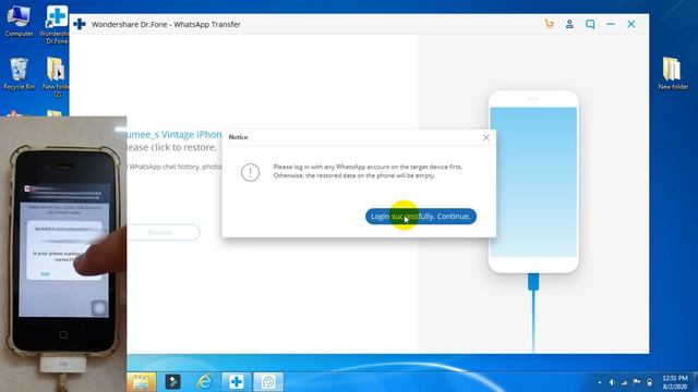 Transfer WhatsApp messages from Android to iPhone | Wondershare Dr.Fone Whatsapp Transfer Review смотреть онлайн