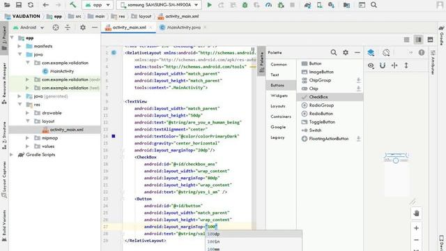 checkbox validating IN ANDROID STUDIO смотреть онлайн