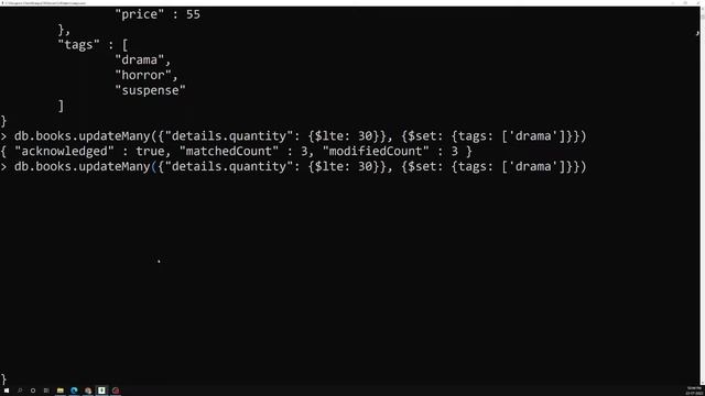 26. Querying the embedded documents and also arrays using the $in and $nin operator - MongoDB смотреть онлайн