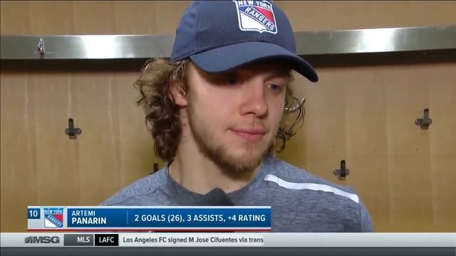 Artemi Panarin Describes Getting 5 Points In Wild Rivalry Game vs. Isles | New York Rangers смотреть онлайн