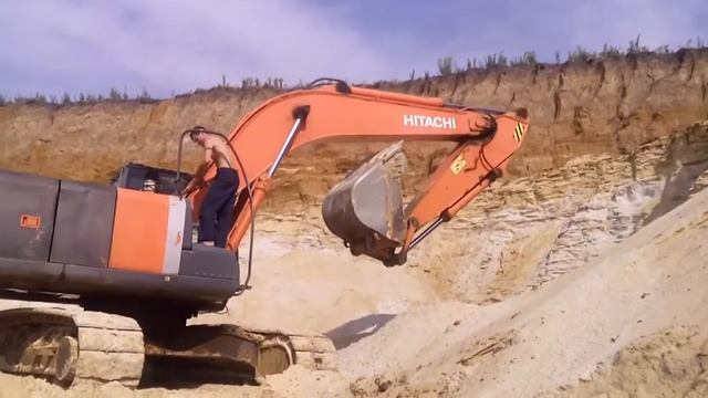 Экскаватор Хитачи смазка ОПУ смотреть онлайн