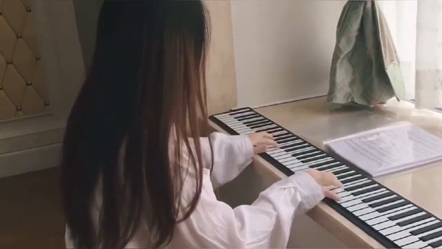 China Factory Keyboard Piano 88 Keys Piano Roll Up Piano using single layer menbrane technology смотреть онлайн