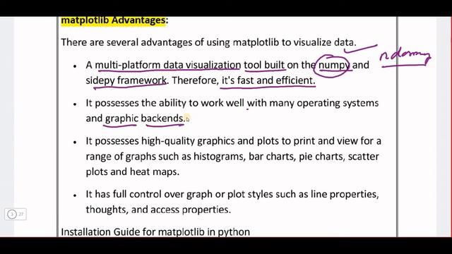 DATA VISUALIZATION USE OF MATPLOTLIB PYPLOT LIBRARY AND HOW TO DRAW LINE GRAPH смотреть онлайн