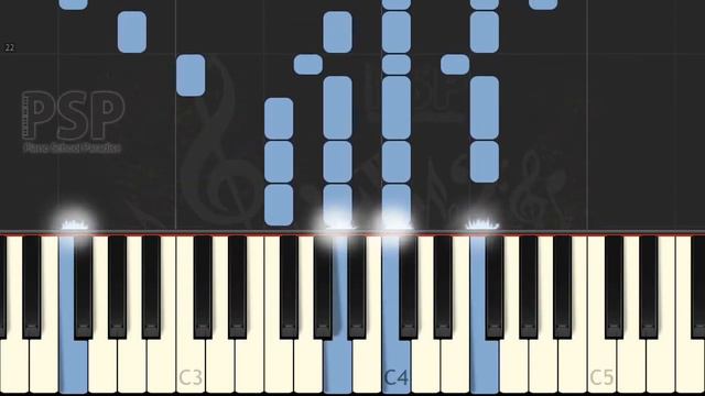 hark the herald angels sing (Traditional) [Synthesia Piano Tutorial] смотреть онлайн