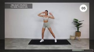 30 Min Full Body Fat Burn _ Kickboxing Style, No Jumping - All Standing HIIT, No Repeat, All Levels