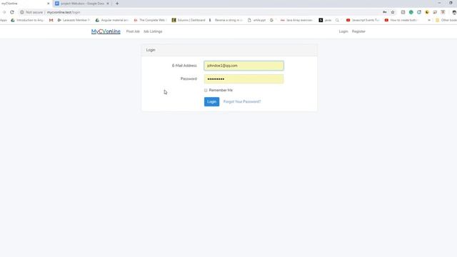 School Project: Job Search Site. [Laravel, MySQL, Bootstrap] смотреть онлайн