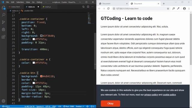 Create A Cookie Consent Banner For Your Website смотреть онлайн