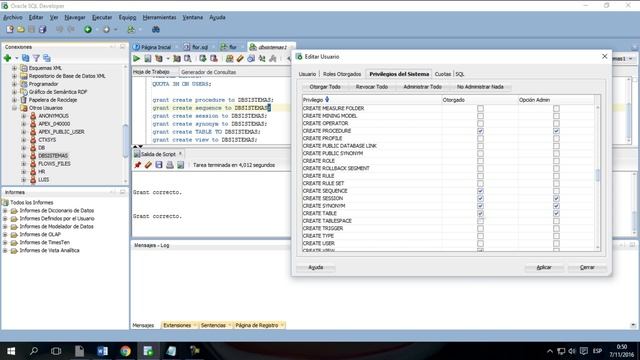 CONEXION Y CREACION DE TABLAS EN SQLDEVELOPER смотреть онлайн