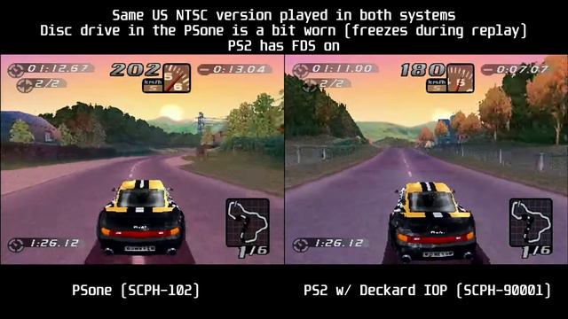 (PSX) Need For Speed 4 PSX Vs PS2 W/ Deckard IOP Comparison