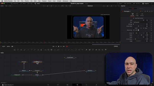 EASY FUSION | How to Create BORDER in DaVinci Resolve 18 Fusion смотреть онлайн