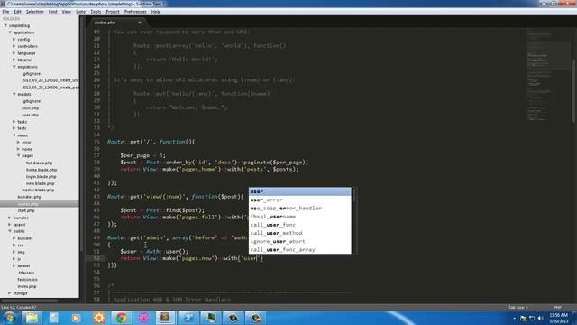 Create a simple blog using Laravel 3.2 and Twitter Bootstrap: Part 4 смотреть онлайн