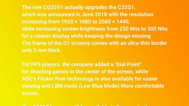 ?️ NEW AOC CQ32G1 31.5'' 144HZ Curved Monitor 2019 Announced!!! ? Perfect for Gaming! смотреть онлайн