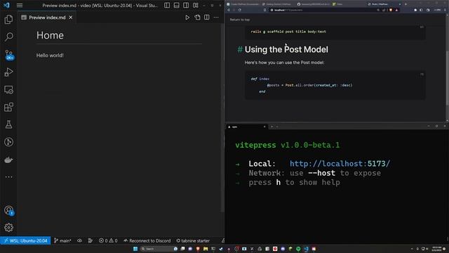 Vitepress Wiki with Ruby on Rails 7 Example смотреть онлайн