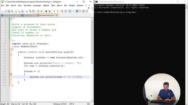 "Java Number Classifier: Using 'if' Statements to Determine Positivity, Negativity, or Zero" смотреть онлайн