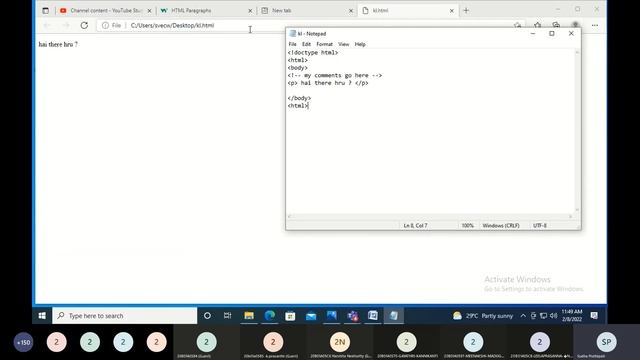 wt # 12 | comments in html | how to give single line and multiline comments in html смотреть онлайн
