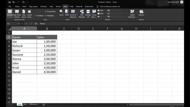 How to compare two excel files for differences | Comparing two excel sheets for differences смотреть онлайн