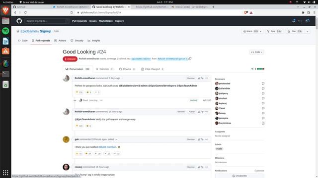 EpicGames Github Pull Request sent to 400k devs?! смотреть онлайн