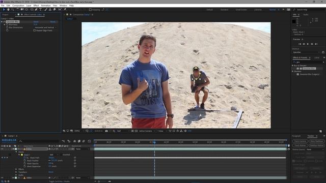 How to Blur-out a Face + Mask Tracking // After Effects Tutorial смотреть онлайн