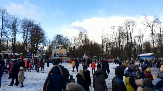 Праздник Масленицы в Лиде. Celebration of Maslenitsa in Lida. Belarus. смотреть онлайн