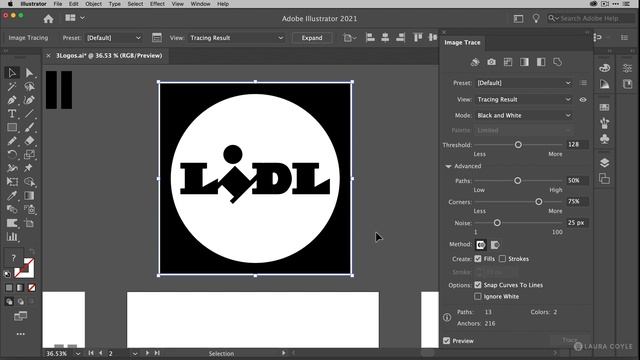 Make JPG And PNG Logos One Color Vector And Remove Background In Adobe Illustrator
