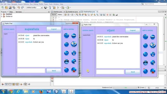 Simple Chat Server Java RMI смотреть онлайн