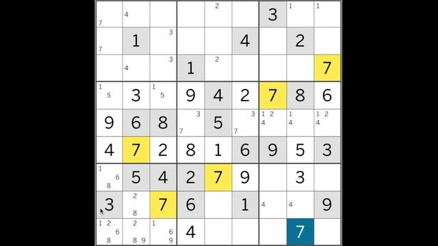 Sudoku solution Los Angeles Times sudoku 9 August 2021 Expert level смотреть онлайн