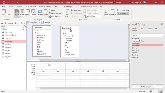 Creating a Self Join Query in MS Access - Office 365 смотреть онлайн