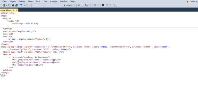 AngularJS Tutorial 4 | Angular Filter смотреть онлайн