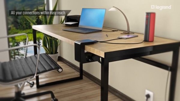 Legrand clip-on multi-outlet