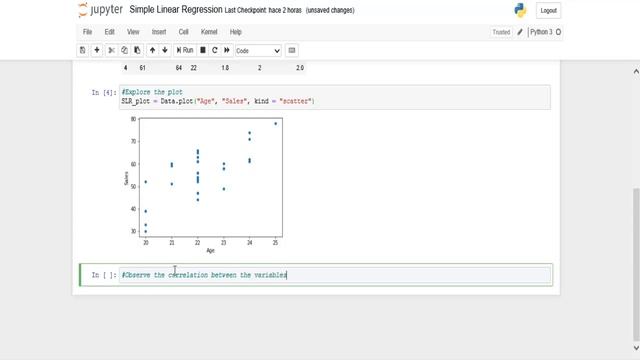 Simple Linear Regression Jupyter Notebook смотреть онлайн