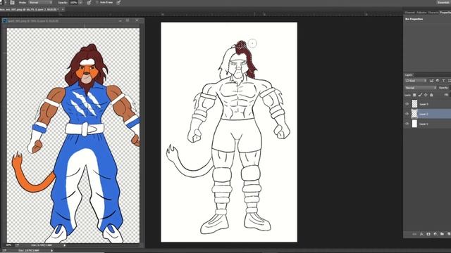 Working On New Comic Book Designs: Creating Spirit Lion смотреть онлайн