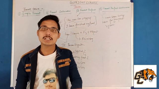present perfect and present perfect continuous- english grammar part-12 by glorious classes смотреть онлайн