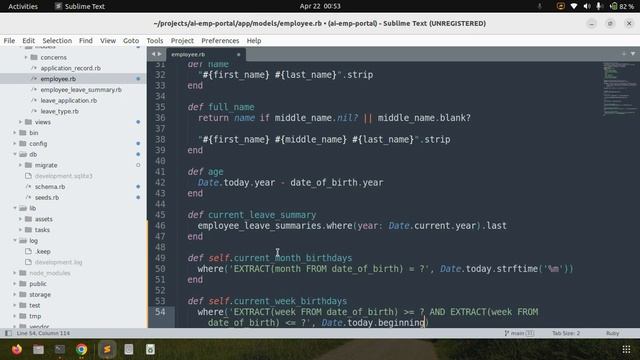 Postgres Extract function to fetch today, tomorrow, weekly and monthly birthdays in Rails смотреть онлайн