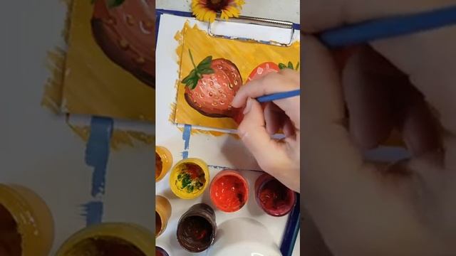 Малюємо полуницю гуашшю смотреть онлайн
